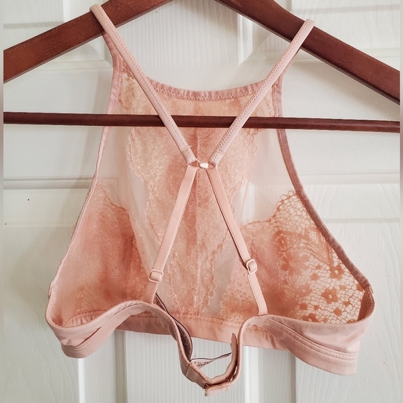 Victoria Secret Lace Halter Bralette in Pink size S - Picture 7 of 10